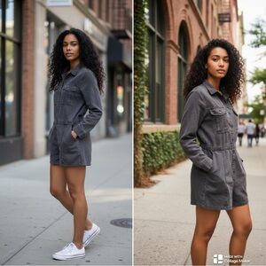 Young Fabulous & Broke gray romper